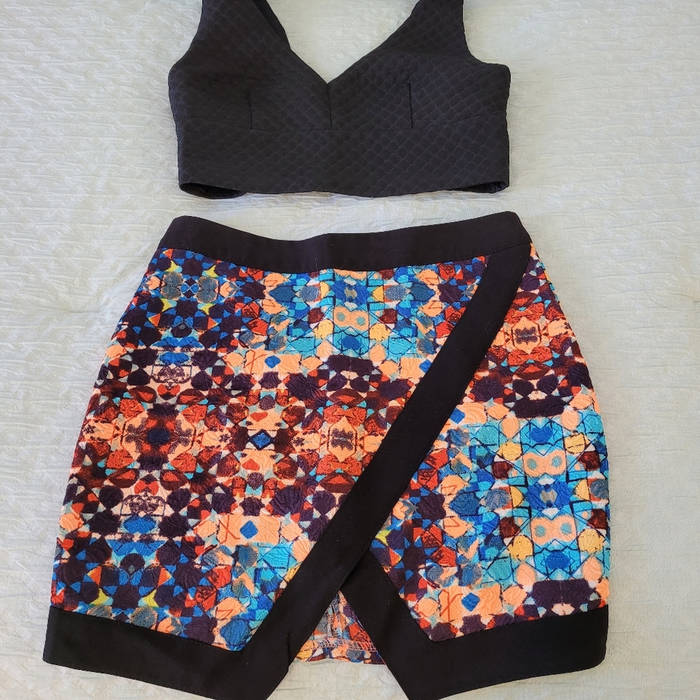Crop top & bottom set
